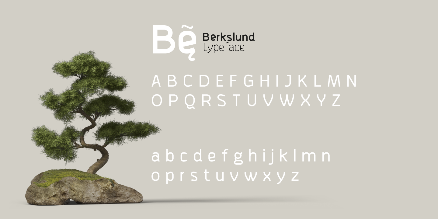 Пример шрифта Berkslund
